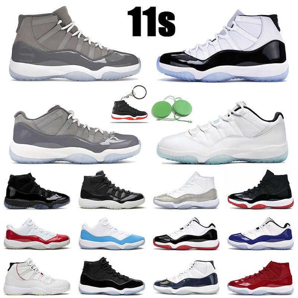 

11s basketball shoes cool grey men women concord space jam legend blue platinum tint mens trainer, Black