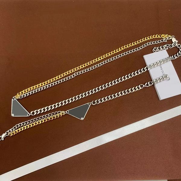 

luxurys designers necklaces pendant for women with earrings link chain fashion 2022 accessories good, Silver