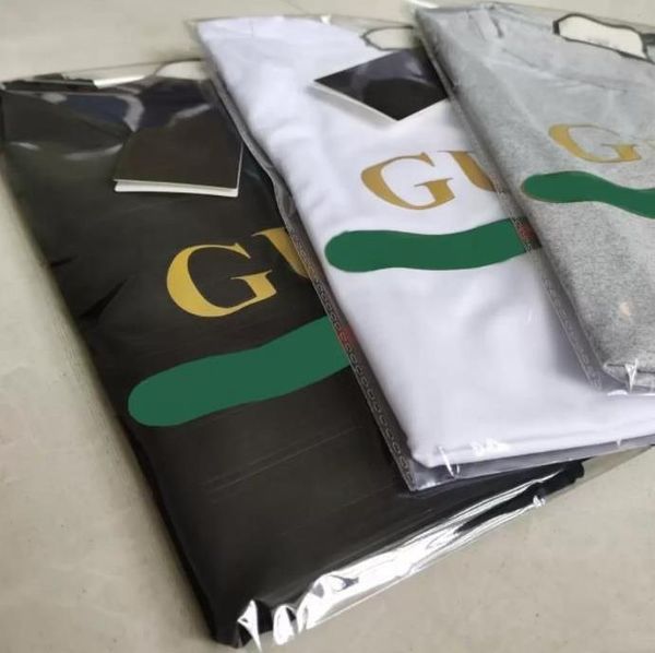 

designer gucci t shirt europ summer gg letter graphic fashionable printed mens ucci womans tees guccie ysl louis vuitton lv, White;black