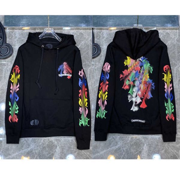 

men's luxury fashion jackets sweatshirts designer classic hoodies ch zipper hooded sweater casual men women cross pullover sanskrit hoo, Black;brown