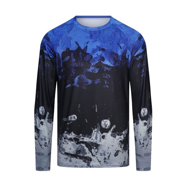 

2022 New Milk shred Cycling Long Sleeve Jersey Winter Men's Or Women's cycle jersey Thermal Fleece Spring and Autumn-Water Wave
