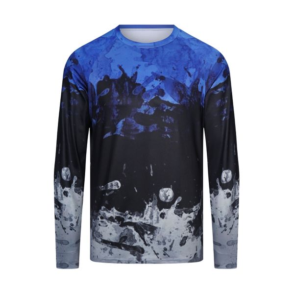 

2022 new milk shred cycling long sleeve jersey winter men's or women's cycle jersey thermal fleece spring and autumn-water wave, Black