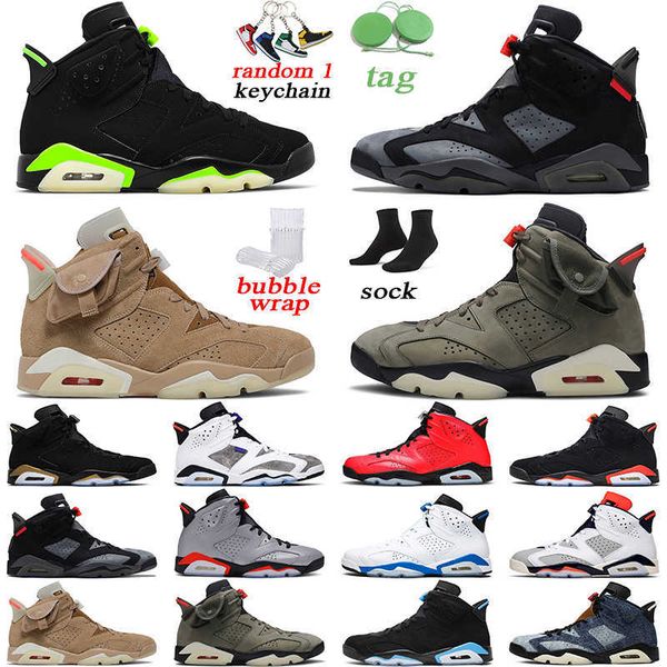 

jumpman6s tsxbritish khaki mens outdoor shoes jumpman 6 iron grey olive electric green carmine tinker men trainer, Black