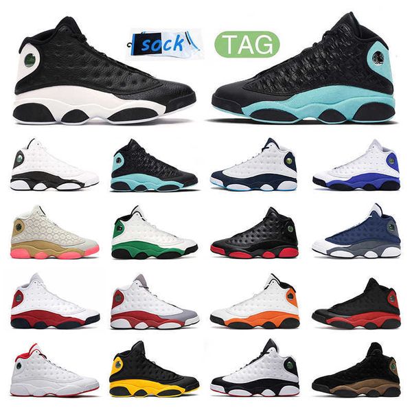 

basketball shoes flint starfish jumpman 13 13s reverse he got game island green grey toe outdoor mens sneakers, Black