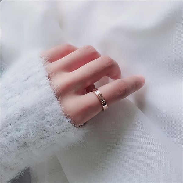 

luxury love ring brand designer rings carti band ring 3 diamonds women men jewelry titanium steel gold-plated lady's ring holiday gift, Silver