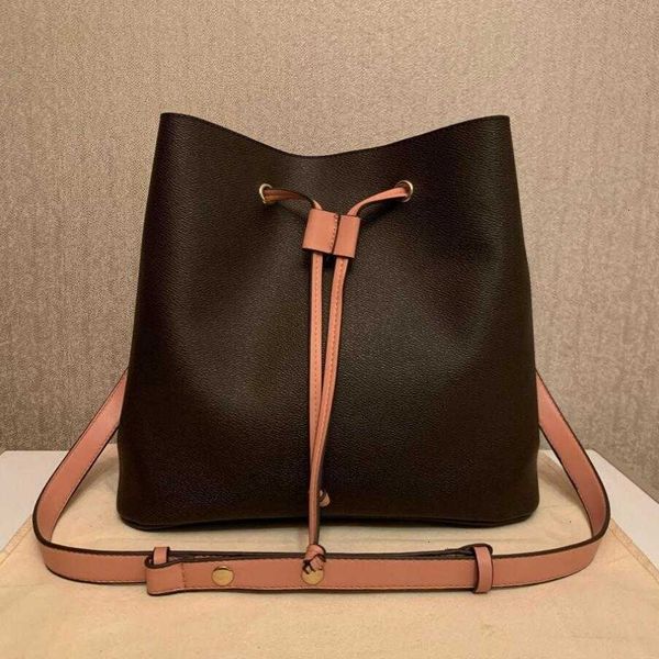 

drawstring women clutch shoulder bag low price bucket sale classic old flower handbag leather crossbody package evening shopping bags