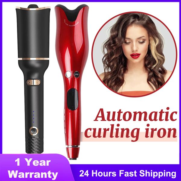 

curling irons automatic hair curler rotating ceramic iron tongs corrugation wand waver styler tools auto crimper 221116