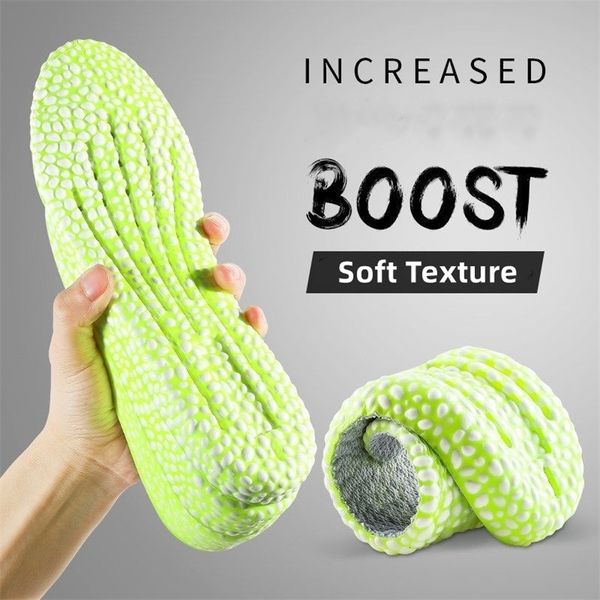 

shoe parts accessories heightening running insole for shoes pu popped rice particle foam breathable soft hiking protects knees templates fee, White;pink