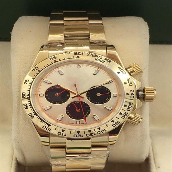 

the -selling classic men's 40mm automatic mechanical watch stainless steel folding buckle multi-color optional waterproof307f, Slivery;brown