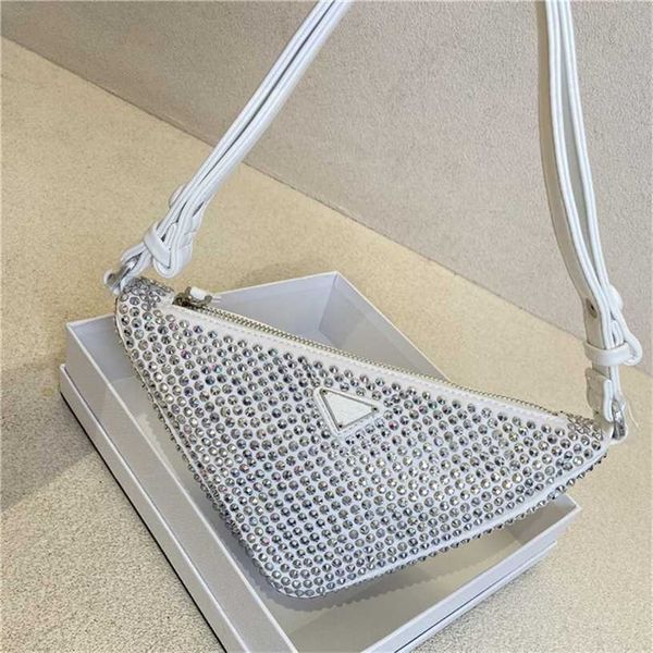 

purse new diamond triangle bag sling single shoulder messenger bag nylon women's hand hobo armpit