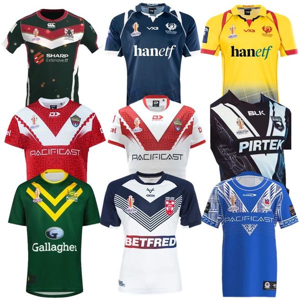 

2022 australia kangaroo rugby league jerseys world cup 2021 englands tonga rlwc samoa scotland samoa home away shirts size s-5xl, Black;gray