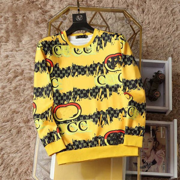 

22ss men's sweater sweatshirts designer high-quality sweater simple solid color o-neck casual knitted pullover s7, Black