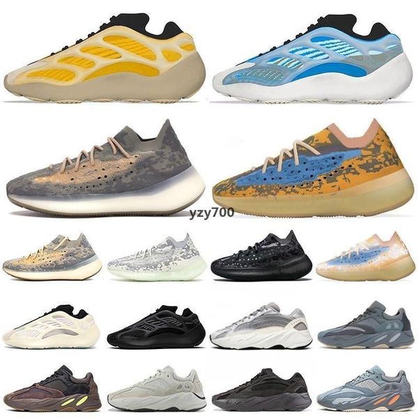 

boots 700 west mens running shoes 700 v3 azareth srphym alvah azael reflective vanta 380 mist alien blue oat men women sports sneakers 36 ak, Black