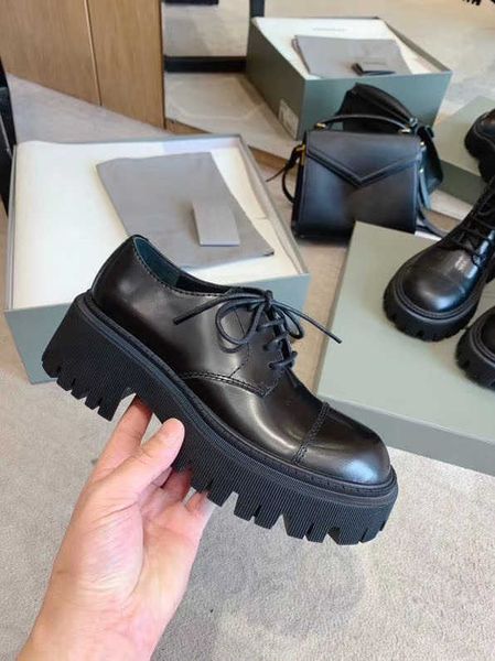 

boots 2022 fashion luxury designer brand women woman's cowskin leather shoes ankle factory direct female round head short size fashiona, Black