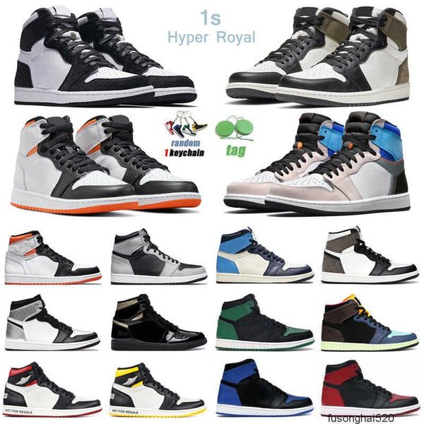 

fashion 2022 1s high og jorden basketball shoes for men women 1 hyper royal university blue electro orange shadow 2.0 gym red mens jordens