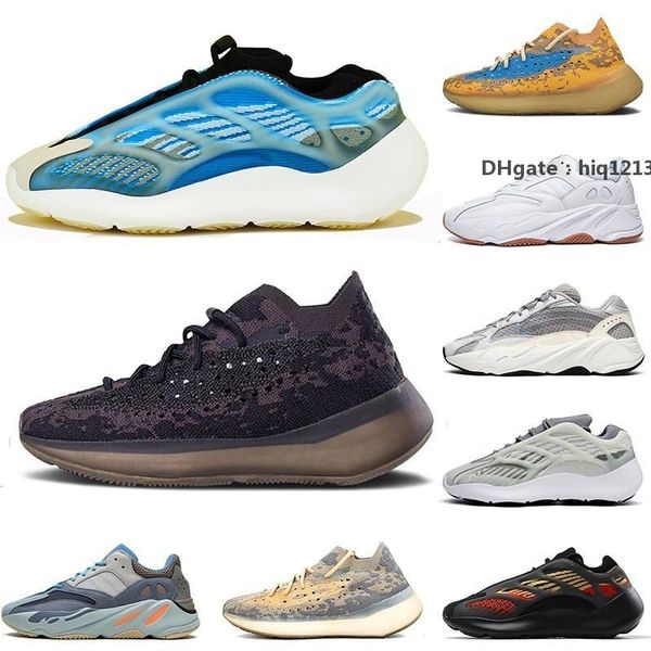 

boots new arrival west 700 v3 v2 380 platform men women shoes onyx carbon blue oat reflective mauve inertia azael sneakers tr yeezzy yezz bl, Black