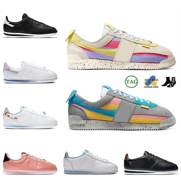 

classic union x cortez 2023 designer casual shoes for men women trainers lemon frost light smoke grey off noir sesame sneakers sports joggin