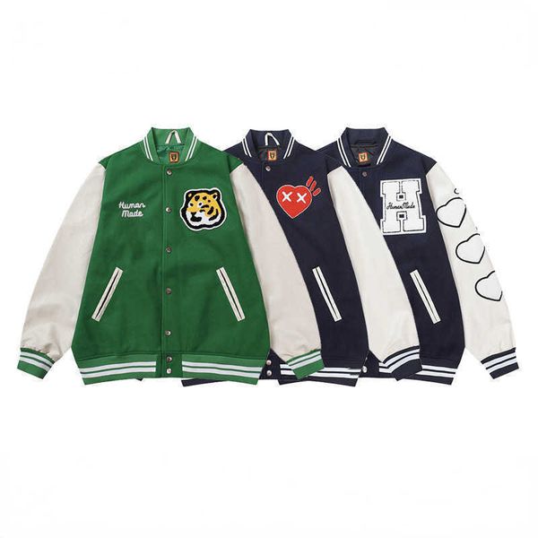 

mens designer varsity baseball jackets men clothing women bomber coats harajuku japanese racer streetwear motorcycle coat yg, Black;brown