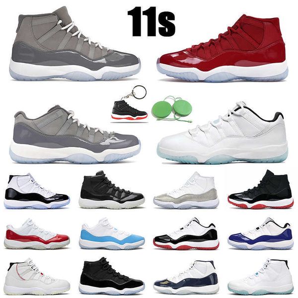 

11s win like 96 basketball shoes cool grey men women concord space jam legend blue platinum tint mens trainer, Black