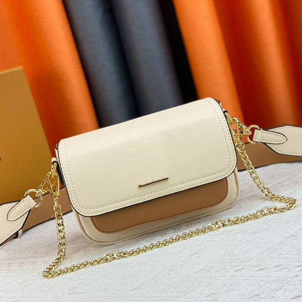 

chain bag messenger handbags crossbody handbag soft grain calf leather adjustable shoulder strap flip wallet fashion letter m59491 m58554