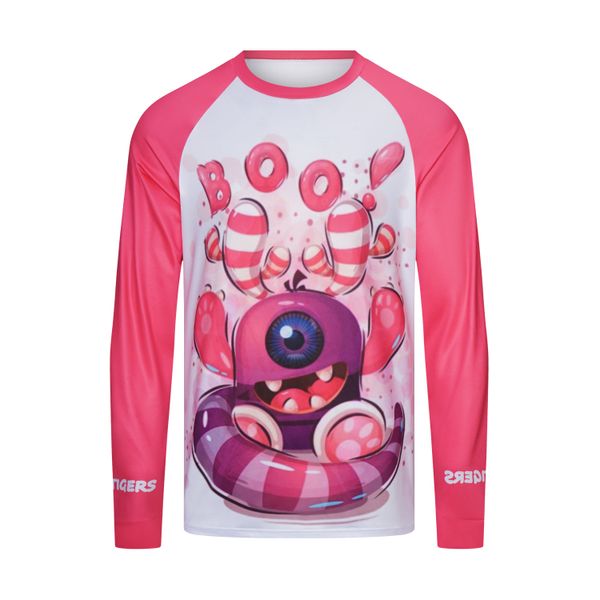 

2022 New Milk shred Cycling Long Sleeve Jersey Winter Men's Or Women's cycle jersey Thermal Fleece Spring and Autumn-BOO Monster