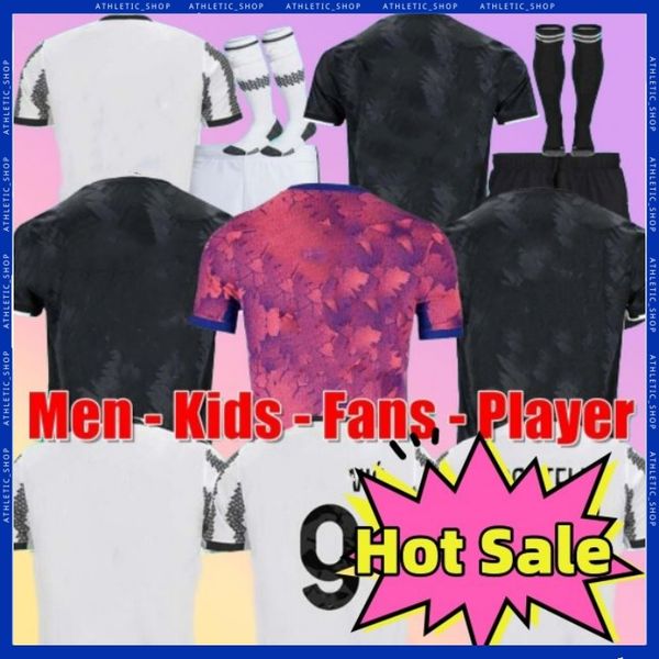 

22 23 club soccer jersey fans player version 2022 2023 home away milik di maria vlahovic kean pogba chiesa mckennie locatelli jerseys 22 23, Black;yellow