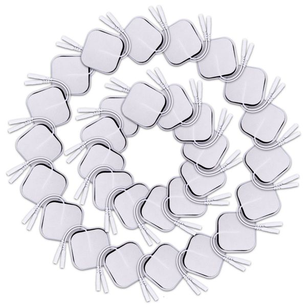 

other massage items 50/100pcs electrode pads non-woven fabric self adhesive replacement for ems tens digital muscle stimulator therapy machi