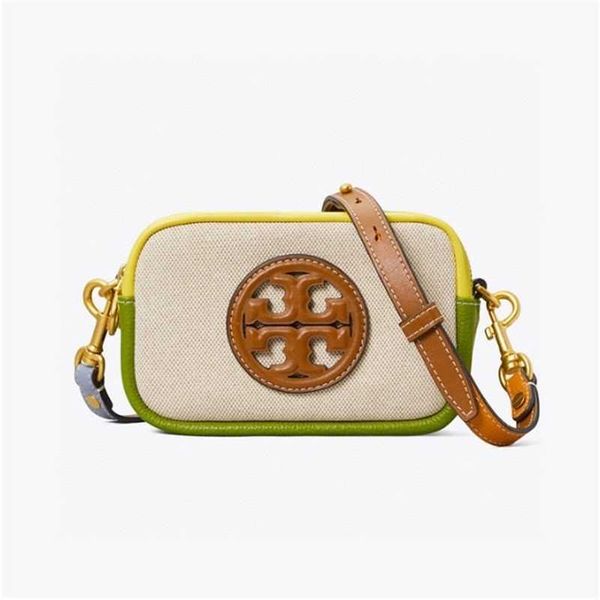 

handbags t0ryburchs designer straight 2022 canvas camera splicing small square single oblique span women's shoulder crossbody bag
