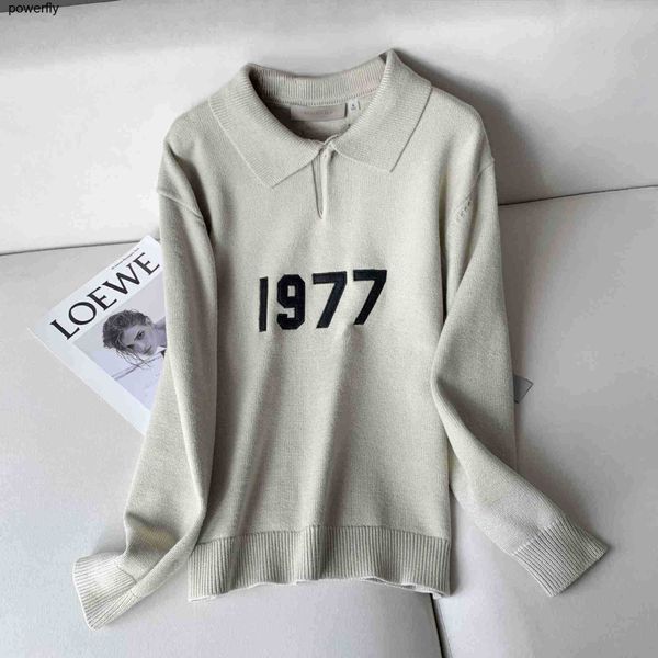 

men's sweaters designer winter collar essential new sweater women's polo collar fashion brand long sleeve casual hoodie, White;black