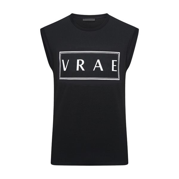 

men' tank cotton sleeveless t shirt designer letters off shoulder vest summer casual mens clothing loose gym fitness sportswear runni, White;black