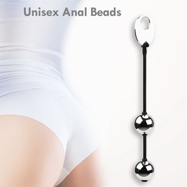 

costumes multi-size metal contraction balls butt plug female reduction yin ball couples shrink yin ball butt plug toys, Black