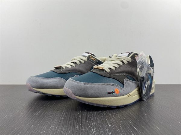

motorcycle boots 2022 authentic new kasina x maxs 1 mandarin duck grey casual shoes men women s 1 particle grey/dark teal green running, Black