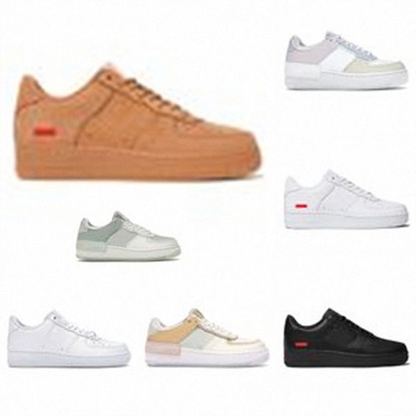

sandals with box af1 casual shoes designer sneakers trainers ribbon paisley white black blue grey shadow green glow flax moto low men women