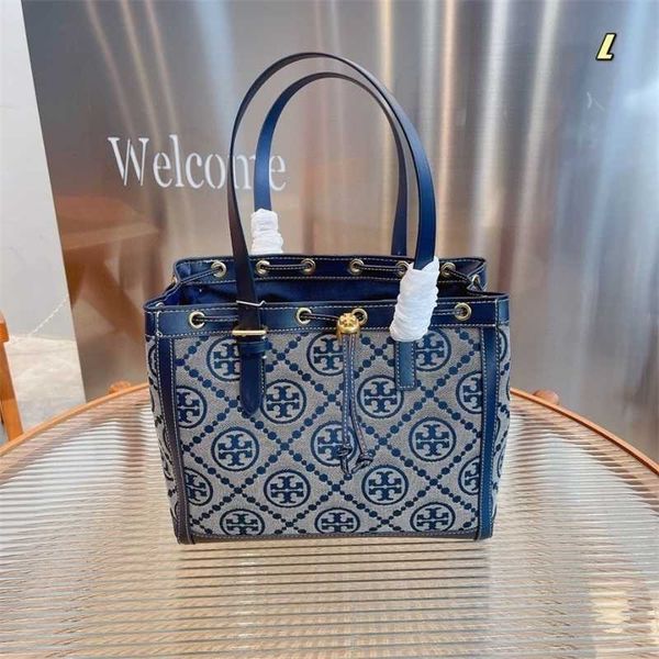 

handbags t0ryburchs designer trendy tote bag classic old flower medium cowhide canvas shopping bag shoulder crossbody bag