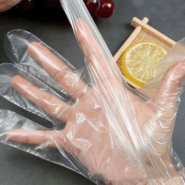 

disposable gloves food catering baking beauty salon plastic transparent thickened gloves wholesale