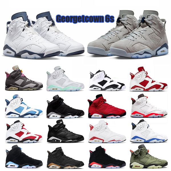 

basketball shoes womens sneakers trainers georgetcown british khaki toro midnight navy black infrared unc metallic silver2022 jumpman 6s 6 u