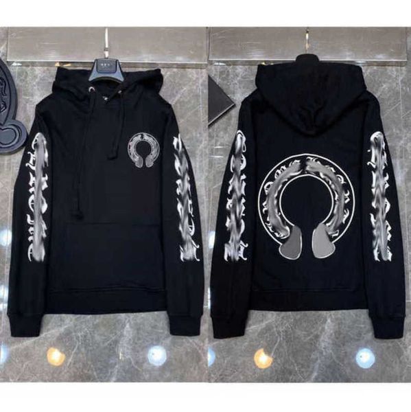 

fashion luxury mens sweatshirts designer women jackets hoodies zipper sanskrit graffiti hooded sweater cross pullover hoodie casual coat sw, Black