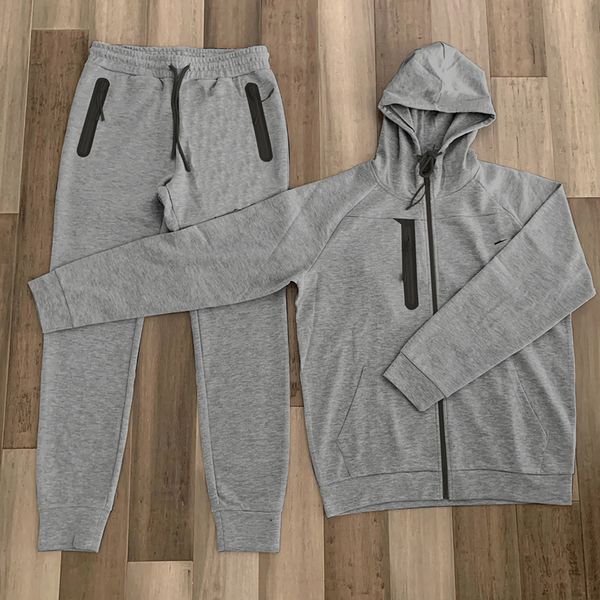 

designer thin designer tech fleece tracksuit men women sports pants zip jacket tracksuits womens joggers hooded coats di_girl, Gray