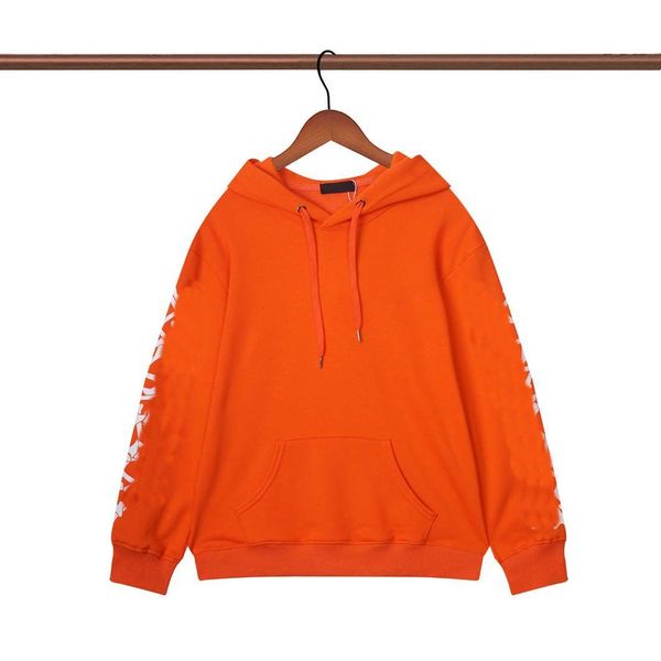 

men's plus size sweaters hoodies in autumn winter knitting machine e custom jnlarged detail crew neck cotton white black orange hoodie