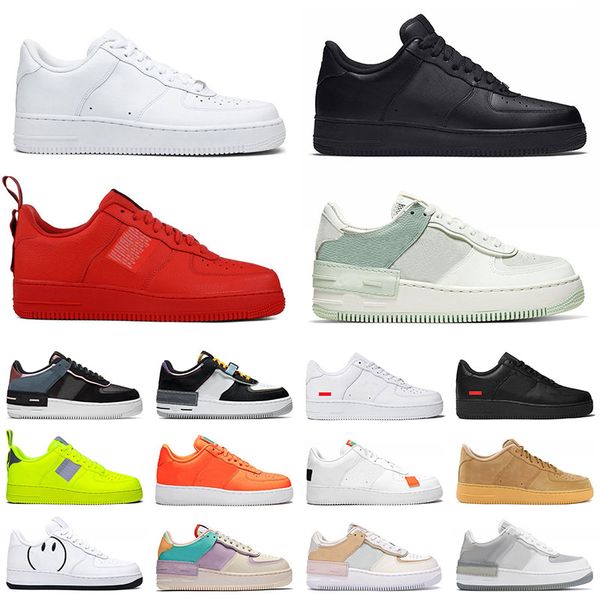 

af1 designer basketball shoes airforce 1 utility black white shadow one low aurora barely green spruce aura have a nice day sports sneakers