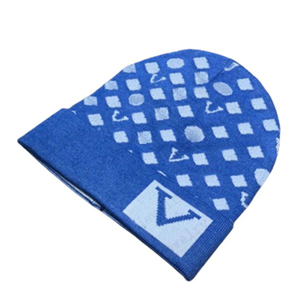 

2023 new classic designer winter beanie men and women fashion design knitted caps autumn wool hat letter jacquard warm skull cap p-3, Blue;gray