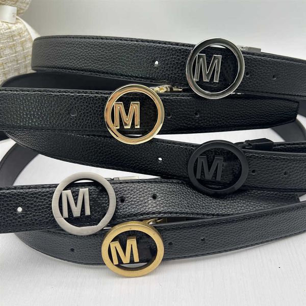 

luxury mens ladies leather belt 3.5cm letter smooth buckle fashion casual belt brand jeans dress decorative belts with gift box, Black;brown