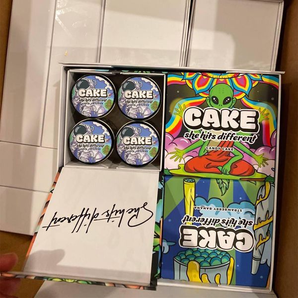 

luxury 1lb live resin cake she hits different packaging boxes ready to ship live rosin candy cake apple fritters strawberry banana wax paper