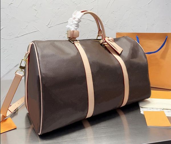 

50cm classic men duffle bag women travel bags mens hand luggage backpacks mens print relief presbyopia leather handbags large cross body man