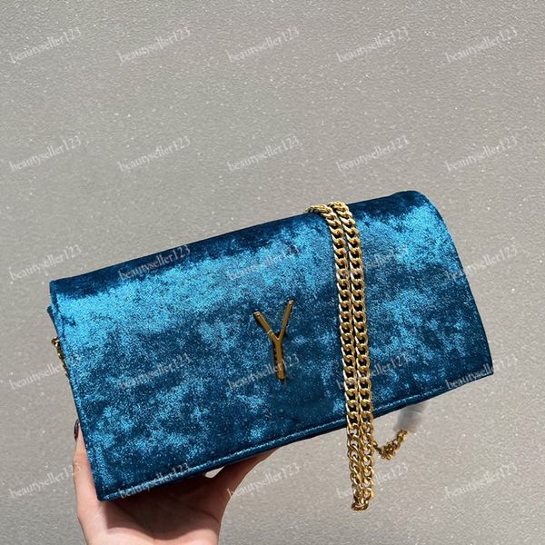 

women shoulder bags velvet baguette bag fashion handbags chain crossbody underarm wallet classic cross body lady pochette designer handbag c