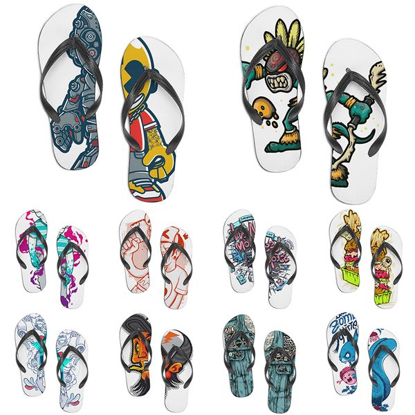 

men women custom shoes beach slides sandals flat shoe mens womens multi color85 summer outdoor customized slide