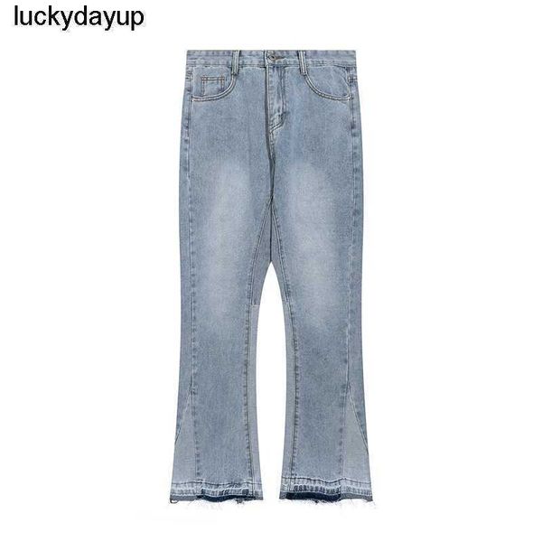 

new women's designer jeans style galery dept straight tube loose fashion brand blue streetwear jeans for men women