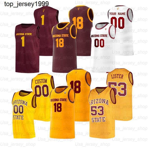 

custom arizona state sun devils college basketball jerseys 11 alonzo verge jr 2 rob edwards 1 remy martin 51 pavlo dziuba 10 jaelen house, Black;red