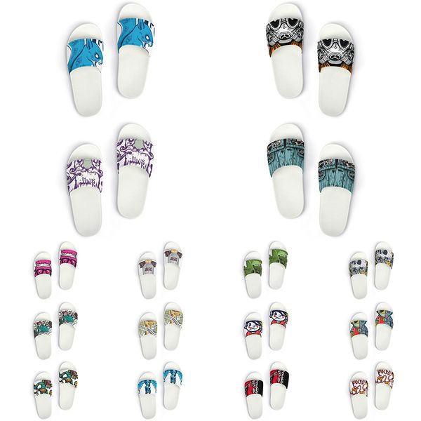 

custom shoes slippers sandals men women diy white black green yellow red blue mens trainer outdoor sneakers size 36-45 color185