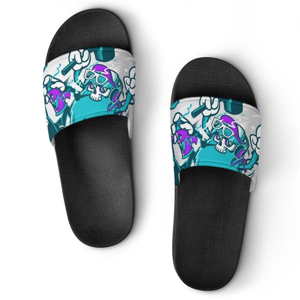 

2022 slippers designer slippers sandal slides sneaker indoor l beach men and women summer t45, Black